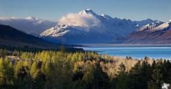 Tercantik di New Zealand, Aoraki Mount Indah Dilihat dari Danau Pukaki