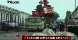 Labfor Intensif Selidiki Penyebab Ambruknya Jembatan Widang-Babat