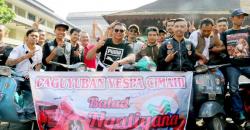 Rangkul Generasi Milenial, Kang Hasan Sambangi Komunitas Vespa Cimahi