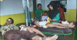 Ambulans Pembawa Jenazah Terguling Diseruduk Motor, 3 Balita Kritis