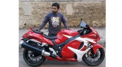 Unik, Motor Jadul India Diubah Jadi Hayabusa