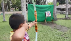 Bulan Ramadan, Anak-Anak di Langkat Isi Waktu dengan Latihan Memanah