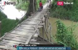 Dikeluhkan Warga, Pemkab Aceh Timur Akhirnya Perbaiki Jembatan Rusak