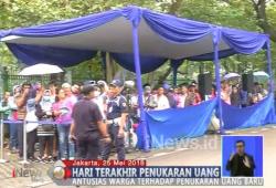 Hari Terakhir Penukaran Uang di Monas, Warga Antre sejak Pagi