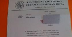 Demi Bayar THR Honorer, Camat Medan Kota Sebar Proposal ke Warga 