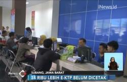 Tinta Habis, 34.000 e-KTP di Subang Belum Tercetak