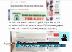 Beredar Surat Minta THR, FBR Bantah Berita Hoaks