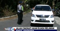 Sambut Pemudik, Jalur Cinomati di Bantul Dijaga Relawan Lalu Lintas