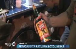 Satpol PP Sita Ratusan Botol Miras di Johor Baru Jakarta