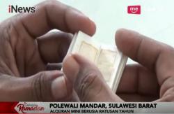 Warga Polewali Mandar Simpan Warisan Quran Mini 3x2 Cm Bertinta Emas