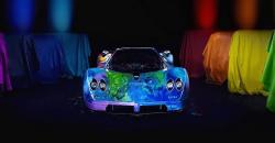 Seniman Italia Lukis Supercar Pagani Zonda Penuh Warna