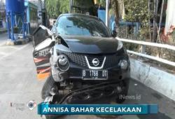Kecelakaan, Mobil Artis Dangdut Annisa Bahar Ringsek di Jalan Tol