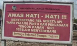 Banyak Perlintasan KA Tanpa Palang Pintu, Pemudik Diminta Waspada