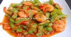 Sahur Ingin Makan Tumisan, Buat Saja Pare Campur Udang Balado
