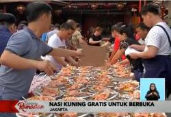 Nasi Kuning Gratis untuk Kaum Duafa di Vihara