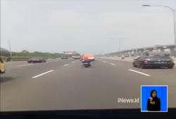 Viral di Medsos, Pengendara Motor Nekat Masuk Tol Jagorawi