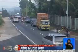 Volume Kendaraan di Jalan Raya Nagreg Melonjak