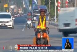 Unik, Warga Ini Pilih Mudik Gunakan Sepeda dari Jakarta ke Pemalang