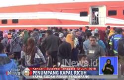 Kapasitas Kapal Penuh, Pemudik di Pelabuhan Nusantara Kendari Ricuh
