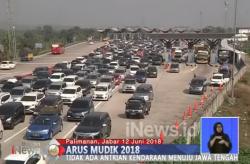 Gerbang Tol Palimanan Ramai Lancar, Pantura Sempat Tersendat