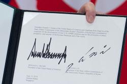  Ini 4 Poin Kesepakatan Donald Trump dan Kim Jong Un