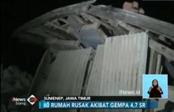 Gempa Guncang Sumenep, Puluhan Rumah Warga Rusak Parah
