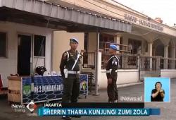 Sherrin Jenguk Zumi Zola di Rutan Gedung Merah Putih KPK