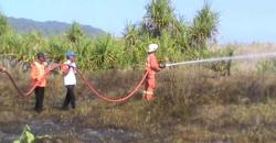Kawasan Landasan Maskapai Susi Air di Pangandaran Terbakar