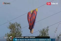 Bahayakan Penerbangan, Polisi Sita Balon Udara di Wonosobo