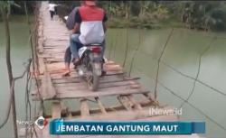 Warga Cikuya Berharap Pemerintah Segera Perbaiki Jembatan Gantung yang Rusak