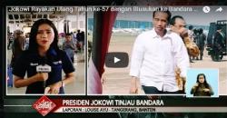 Rayakan Ultah Ke-57, Jokowi Blusukan ke Bandara Soetta