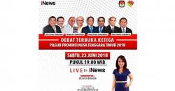 Malam Ini, Debat Terakhir Pilkada NTT Disiarkan Langsung iNews