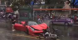 Lepas Kendali, Wanita di China Hancurkan Ferrari 458 Sewaan Rp7,8 M