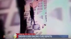 Oknum Ojek Online Terekam CCTV Curi Sepatu Jemaah Masjid