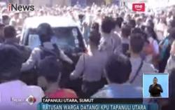 Temukan Kotak Suara Tanpa Segel, Warga Tapanuli Utara Gelar Demo