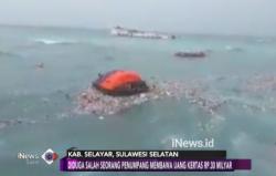 Video Amatir Perlihatkan Uang Rp30 Miliar Berserakan Milik Penumpang Kapal