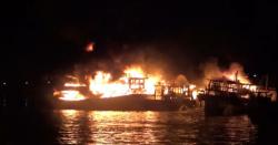 4 Kapal Penangkap Ikan Terbakar saat Sandar di Pelabuhan Benoa