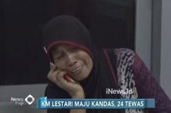 Keluarga Korban Tewas Kapal Feri Lestari Tak Kuasa Menahan Tangis