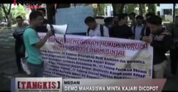Mahasiswa Demo Desak Kajari Binjai Dicopot