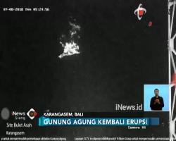 Gunung Agung Kembali Meletus, Kolom Abu Terlihat Setinggi 1.500 Meter