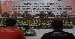 Hasil Rapat Pleno Pilgub Jateng, Ganjar-Yasin Ungguli Sudirman-Ida