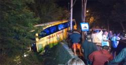 Bus Pahala Kencana Terperosok Selokan di Kulonprogo, 4 Orang Luka-Luka