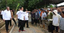 Presiden Jokowi dan Menteri Desa Tinjau Program PKT di Banyuasin