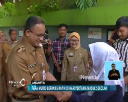 Hari Pertama Sekolah, Siswa SDN Kampung Melayu Antusias Ikuti Belajar