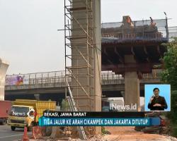 Tiga Ruas Tol Jakarta-Cikampek Ditutup Malam Ini