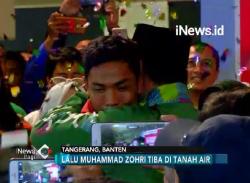 Tiba di Tanah Air, Zohri Disambut Menpora di Bandara Soetta