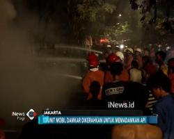 Kebakaran Melanda 10 Rumah di Pademangan, 13 Damkar Diterjunkan