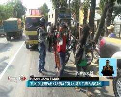 Tak Beri Tumpangan, Oknum Suporter Bonek Lempari Truk dengan Batu