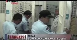 Sidak Kemenkumham di Lapas Tanjung Gusta Medan, Sipir dan Napi Panik