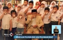 Ajak Siswa SD ke Perpustakaan Pribadi, Habibie Ajarkan Konsumsi Gizi